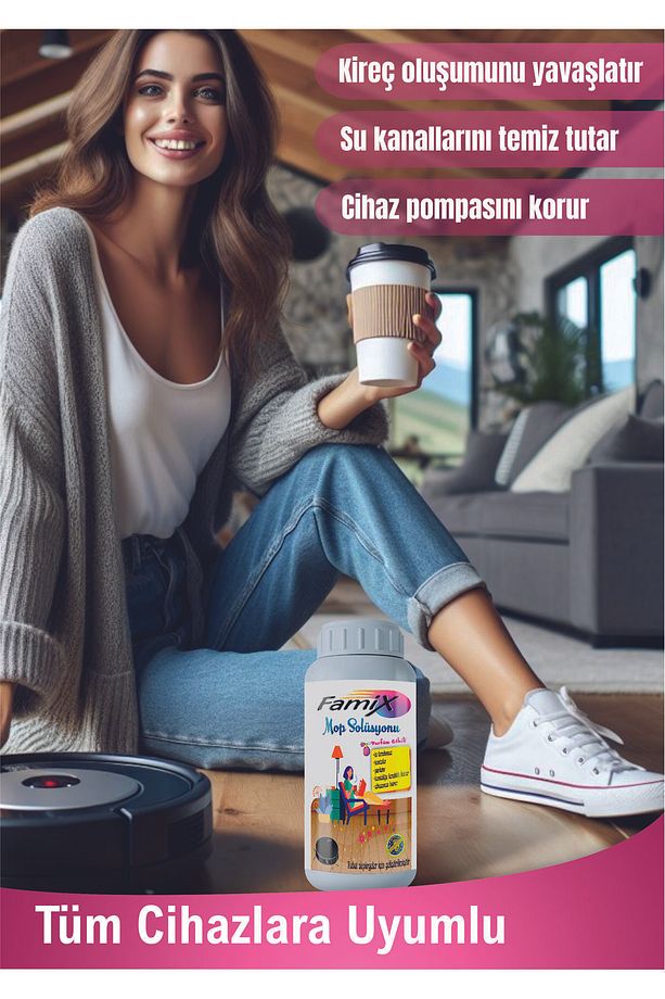 Mop Solüsyonu 500 Ml 2 Adet ( Robot Süpürge Deterjanı) - 4