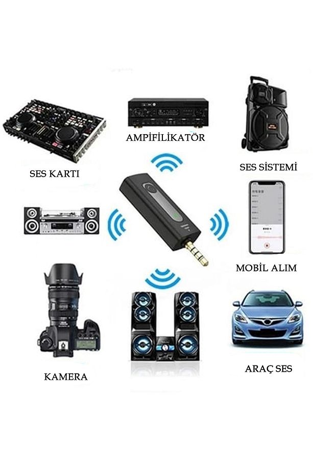 Yaka Mikrofonu Jack Girişli Kablosuz Bluetooth K35 3.5mm Youtube/Tiktok Canlı yayın mikrofonu - 2