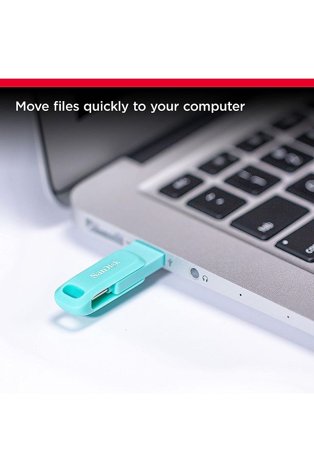 Ultra Dual Drive Go 256GB SDDDC3-256G-G46G USB  Type-C Flash Bellek Tiffany Green - 8