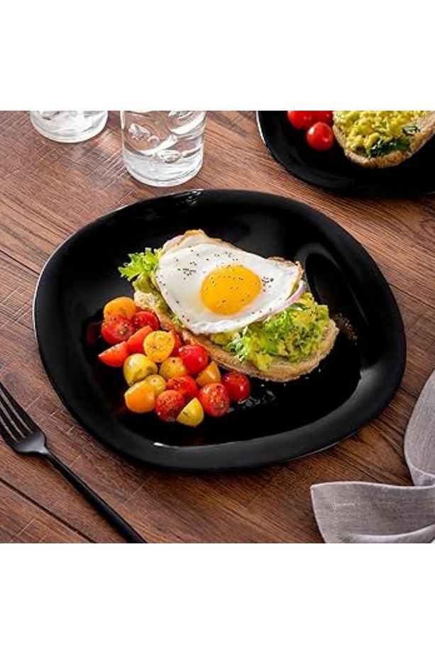 Luminarc Carine Siyah 24 Parça 6 Kişilik Yemek Takımı.servis & Yemek & Tatlı & Çorba Kasesi. - 6