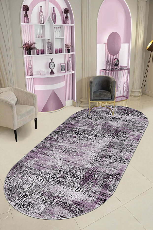 Non-Slip Based Washable Printed Runner Carpet