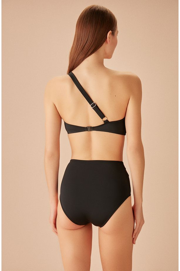 Tek Omuz Aksesuarlı Bralet Bikini Üst - 4