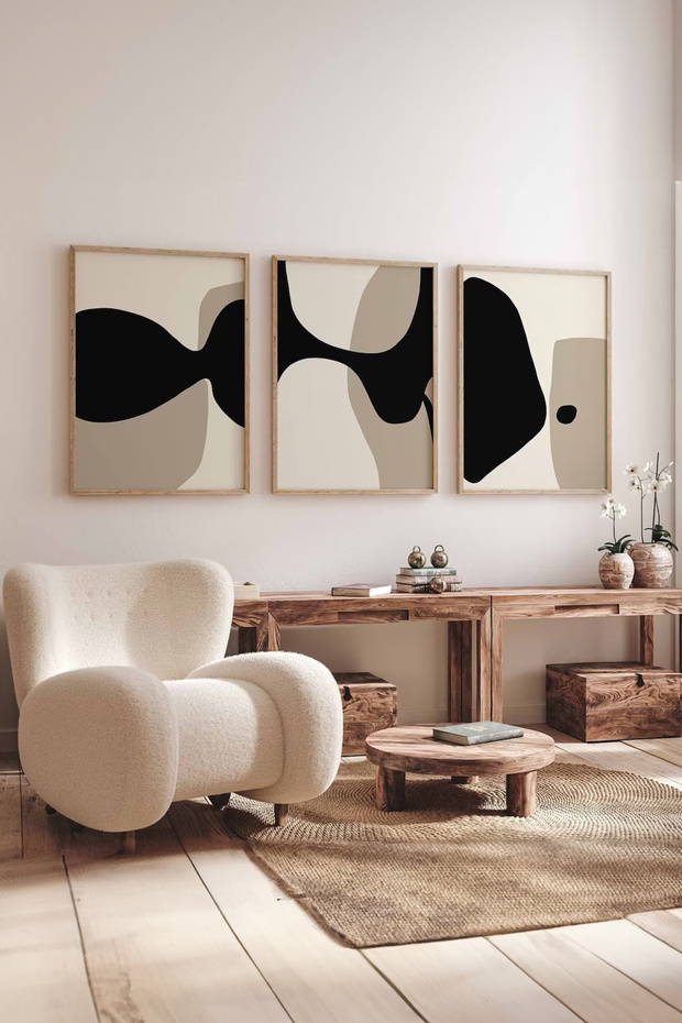طقم طاولة MDF مكون من 3 قطع
