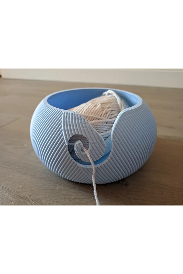 3D Patterned Knitting Yarn Bowl, Colorful and Stylish Design