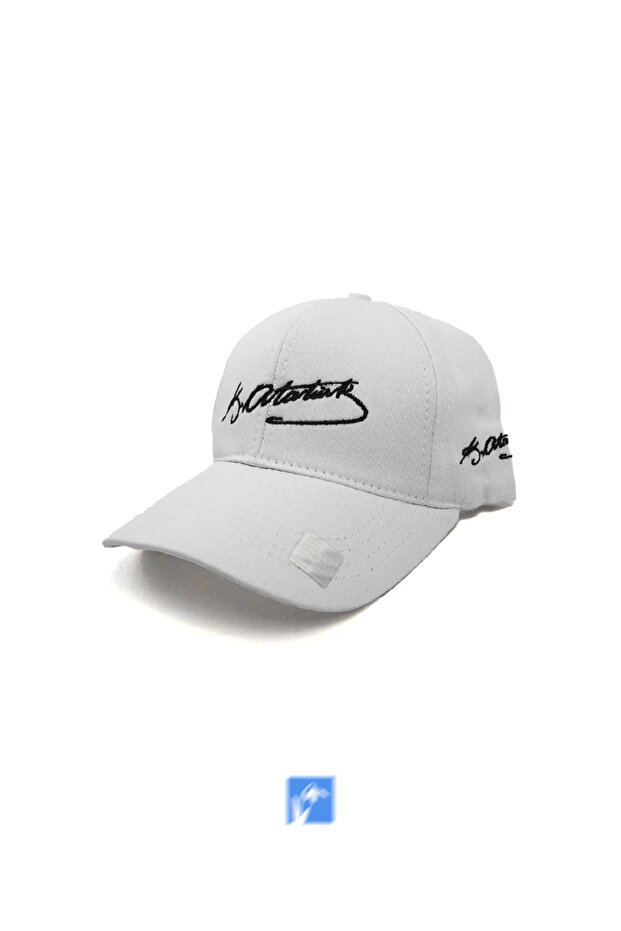 Eck Textile Unisex White Ataturk Embroidered Hat