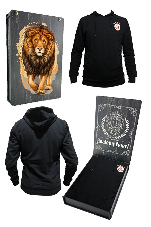 Original Sweat Hooded Logo Black Sweat Custom Design Wooden Boxed