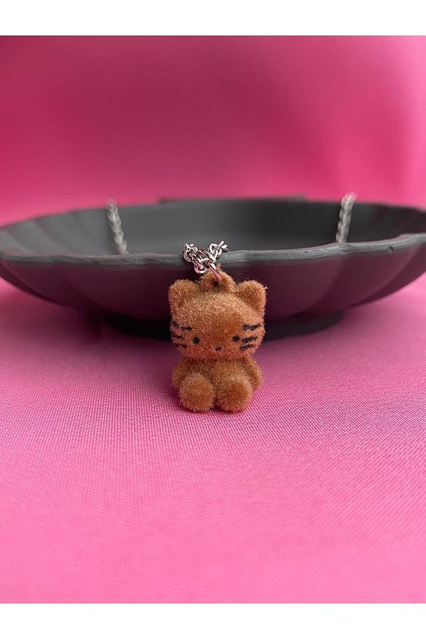 Mini Kadife Dokulu Kolye - 2