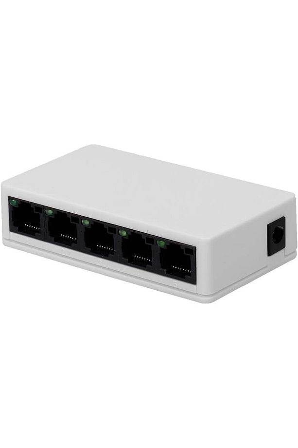 Ethernet Rj45 Çoklayıcı Dağıtıcı 5 Port Masaüstü Switch Hub Network Ağ Anahtarı 10/100MBPS - 1