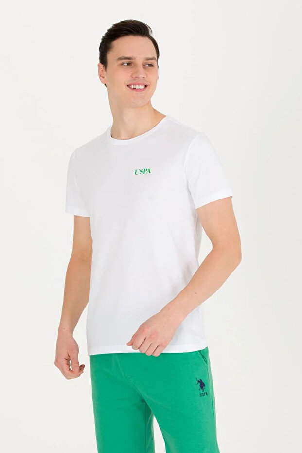 White Crew Neck Men's T-shirt