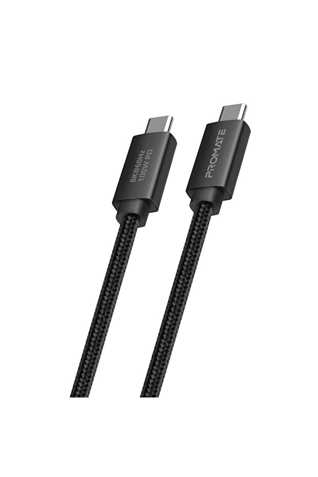 PrimeLink-C40 100W Type-C To Type-C 1m 5A PD 40Gbps Süper Hızlı USB4 ThunderBolt 4 Kablosu - 1