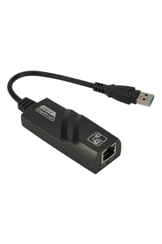 Taşınabilir Kablolu Ağ Adaptörü Usb 3.0 Ethernet Rj45 Kartı - 1