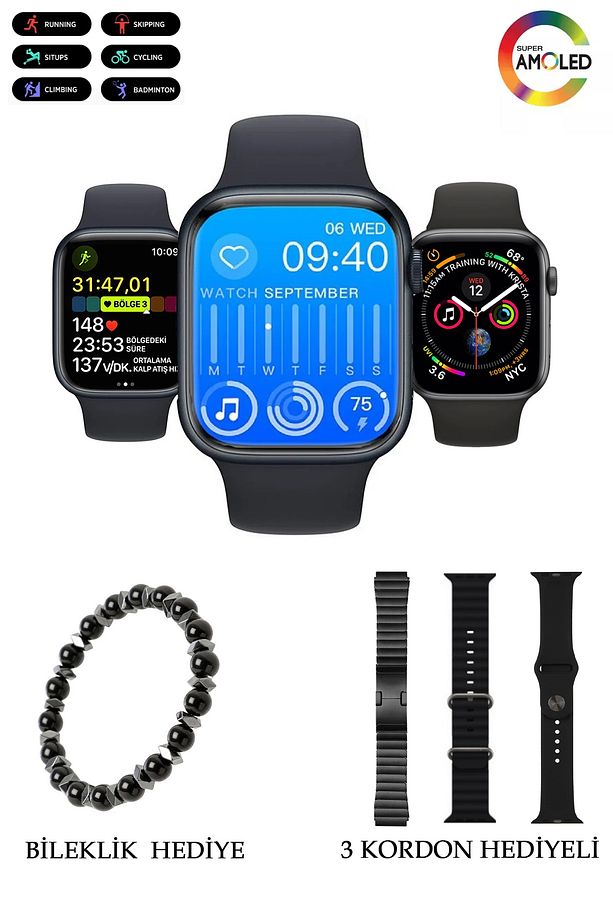 AKILLI SAAT SW-9 AMOLED EKRAN - 1