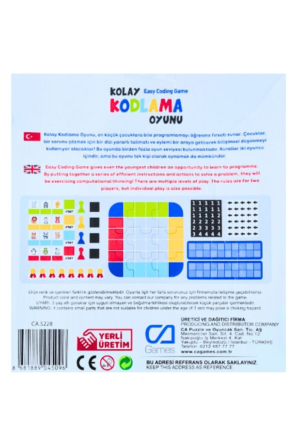 Kolay Kodlama Oyunu 4+ Yaş Çocuklar için Eğitici ve Eğlenceli Programlama Oyunu - 2