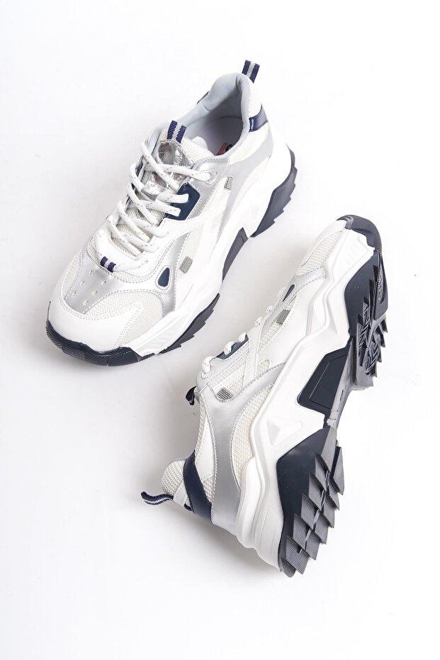 Muca Navy Blue White Sneaker Casual Sneakers