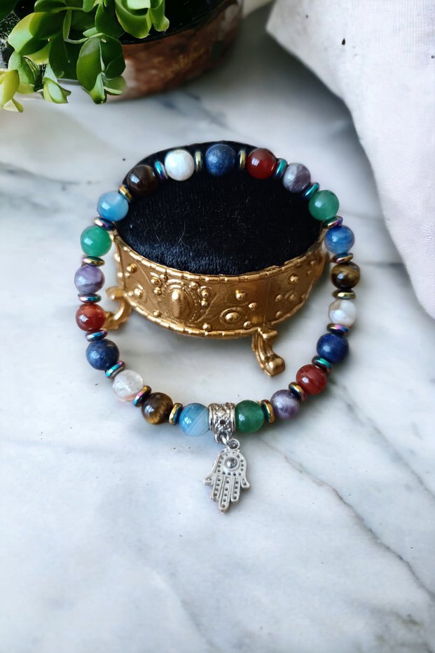 Chakra Bracelet Talisman Bracelet Quantum Energy Bracelet 7 Natural Stone Original Bracelet