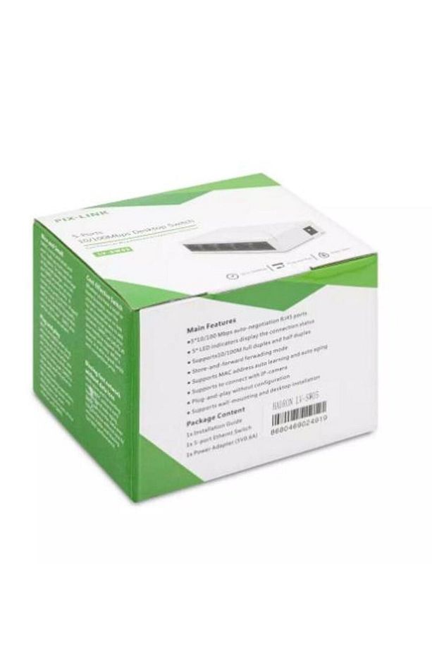 Ethernet Rj45 Çoklayıcı Dağıtıcı 5 Port Masaüstü Switch Hub Network Ağ Anahtarı 10/100MBPS - 6