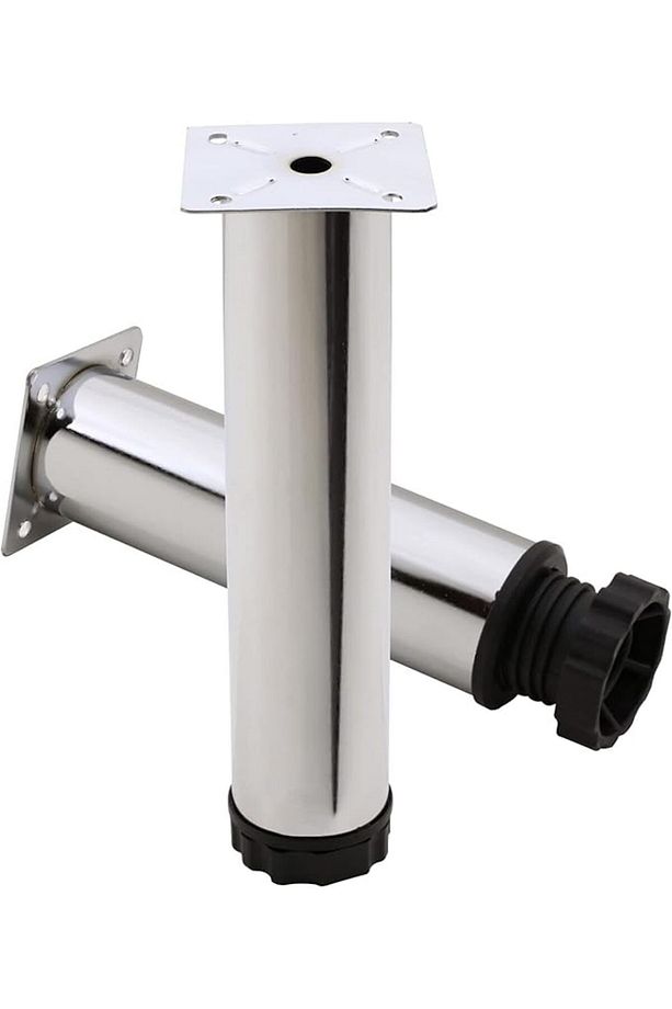 Mobilya Kanepe Baza Koltuk Metal Destek Ayağı Ayarlanabilir Krom Ayak 20 cm (5 ADET) - 1
