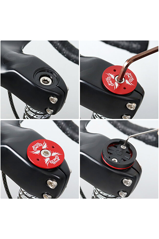 MUQZI Bike Computer Mount Stem Top Cap Stopwatch Bracket MTB Road Bicycle Speedometer Fixed Holde... - 4