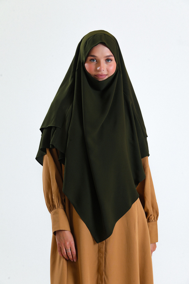 وشاح جاهز بطبقات من الحرير - 1