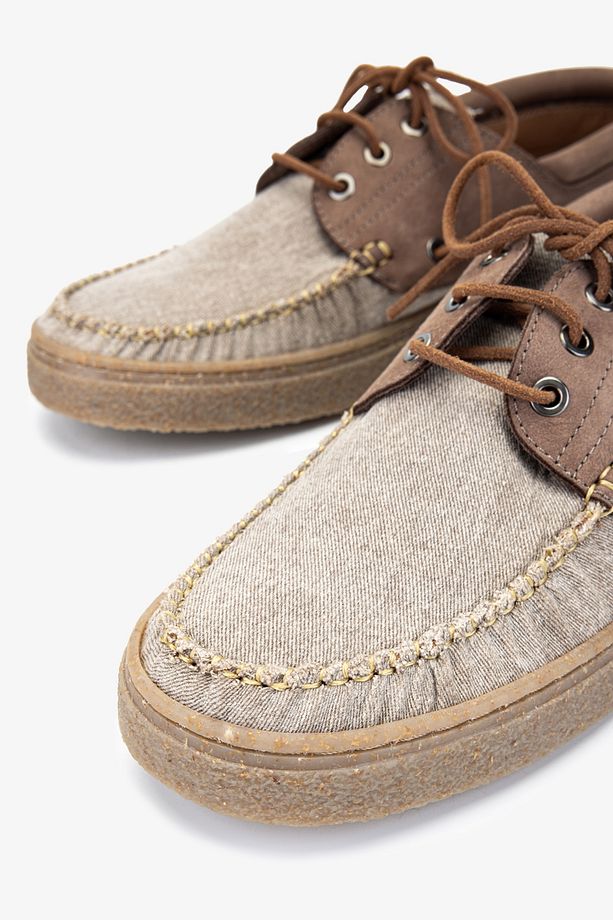 Aegis Erkek Lodo / Vison Deri & Tekstil Casual Ayakkabı - 3