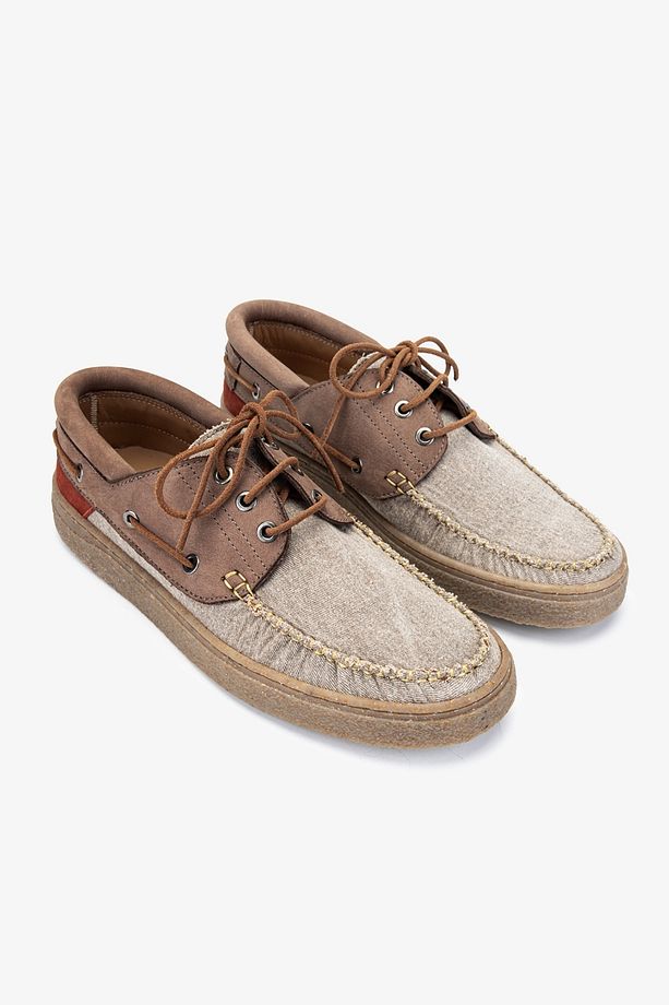 Aegis Erkek Lodo / Vison Deri & Tekstil Casual Ayakkabı - 2