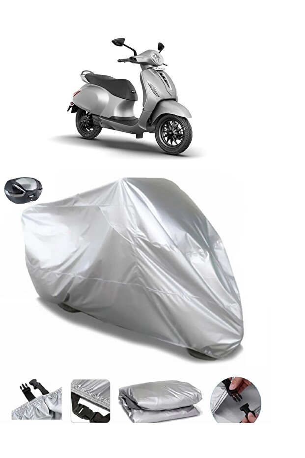 Bajaj Pulsar Ns 125 - Premium Quality Thick Rear Bag Compatible Motorcycle Tarpaulin