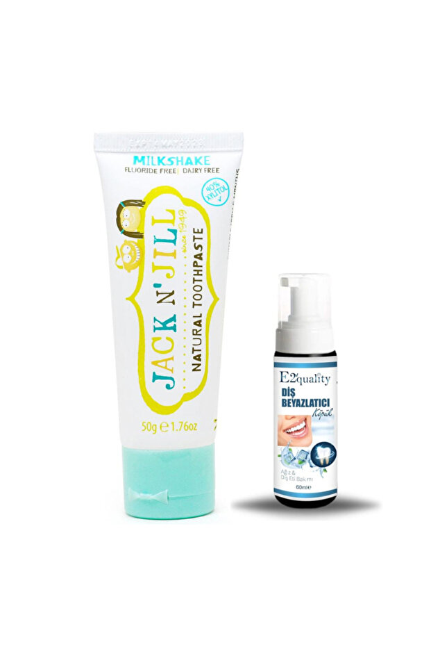 Milkshake Flavor Natural Toothpaste 50g + Gift Teeth Whitening Foam