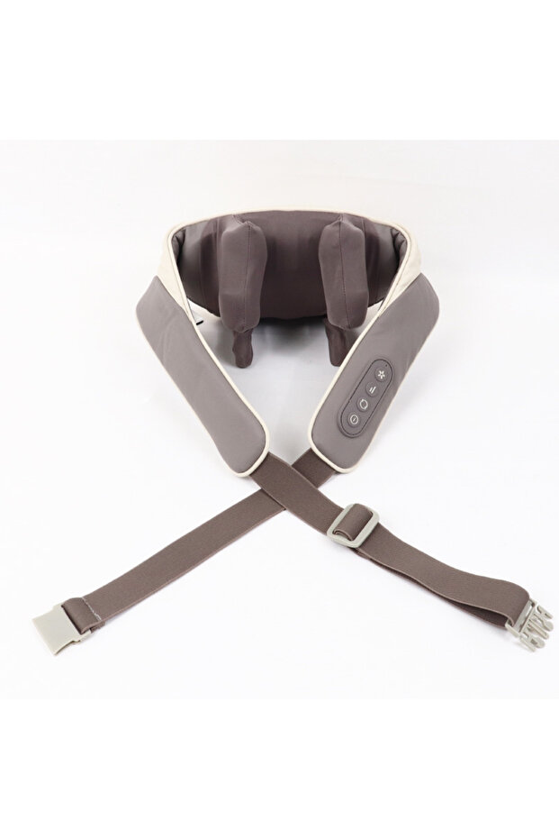 Shiatsu neck and back massager wireless electric deep tissue 5d kneading massage cushion shoulder ...