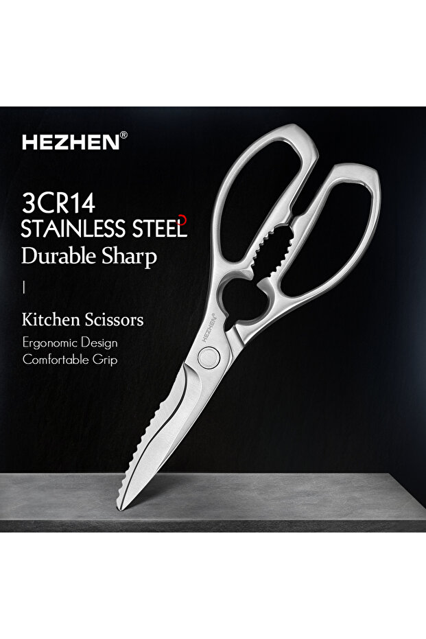 Kitchen Scissors Walnut Shears Chicken Bone Scrape Fish Scales Multifunctional kitchen Sci... - 1