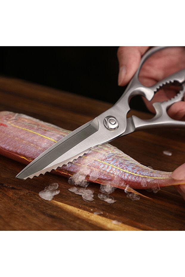 Kitchen Scissors Walnut Shears Chicken Bone Scrape Fish Scales Multifunctional kitchen Sci... - 6