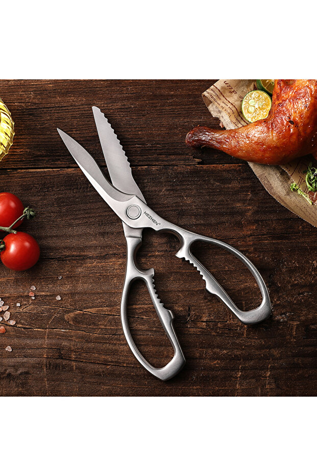 Kitchen Scissors Walnut Shears Chicken Bone Scrape Fish Scales Multifunctional kitchen Sci... - 2