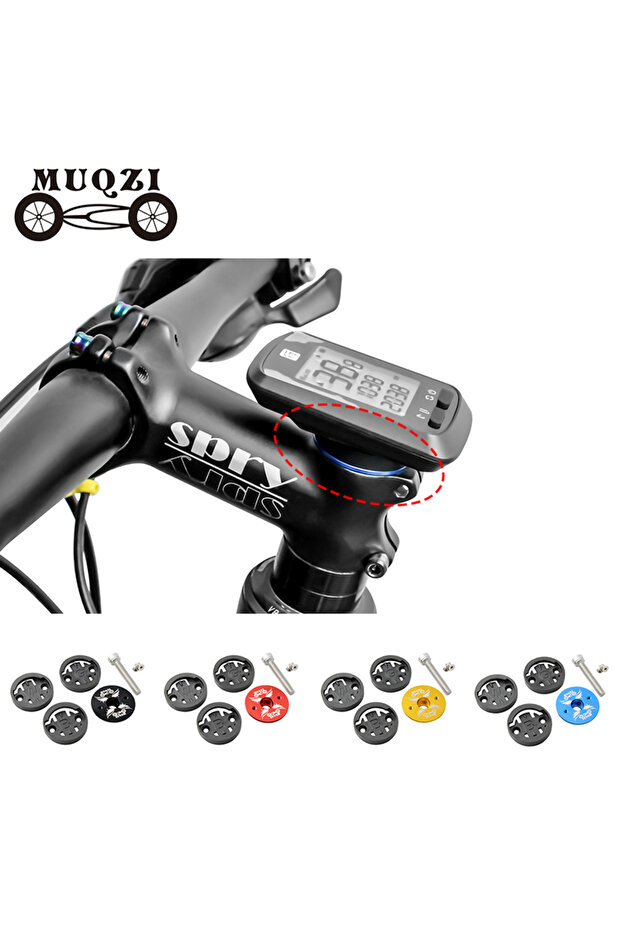 MUQZI Bike Computer Mount Stem Top Cap Stopwatch Bracket MTB Road Bicycle Speedometer Fixed Holde... - 2