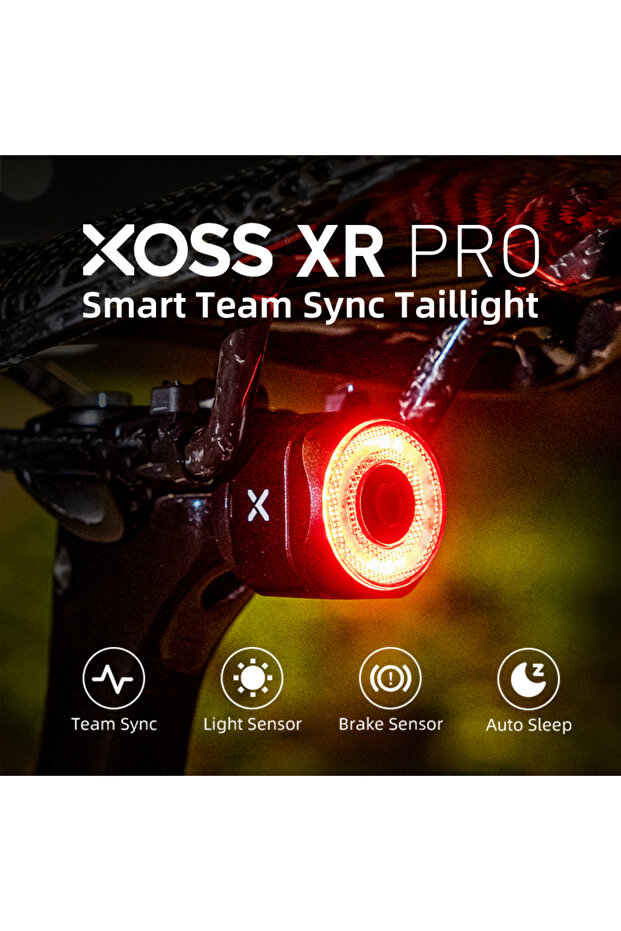 XR Pro Team Sync Tail Light Auto Brake Sensing Bicycle Rear Light LED Rechargeable Waterproo... - 2