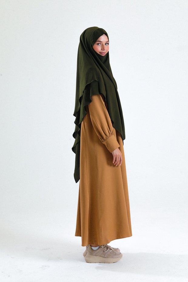 وشاح جاهز بطبقات من الحرير - 5