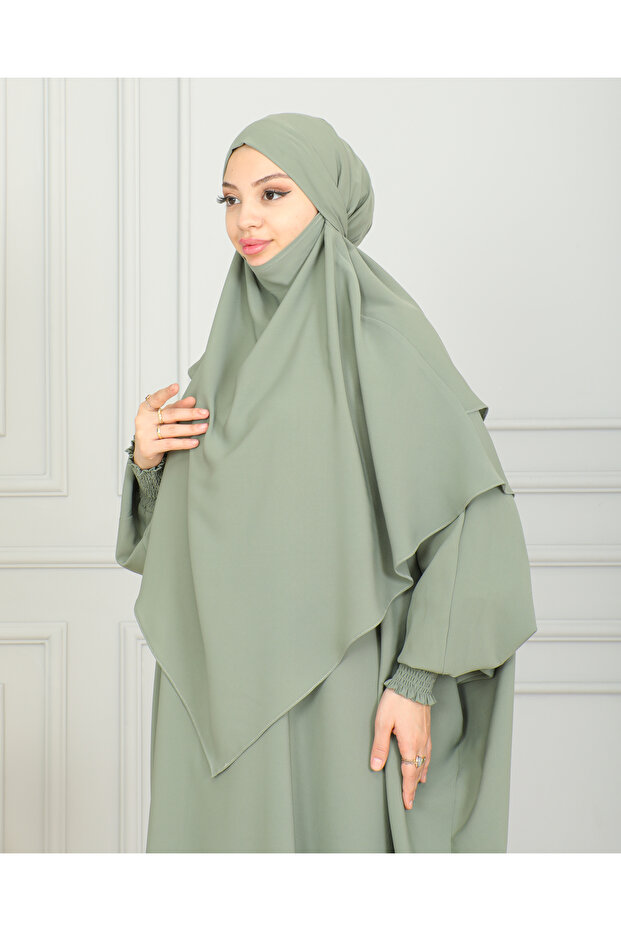 İPEK KATLI SUFLE HAZIR EŞARP - 8