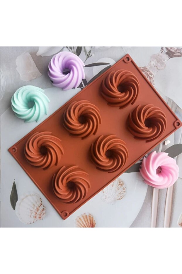 Silicone Cake Mold, Chocolate Mold, Jelly, Ice, Decorative Soap, Candle Mold Spiral 1St Quality