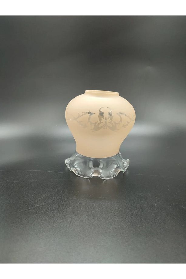 Fanus Somon Rengi Avize Camı (BOY 13 CM,ÇAP 11 CM) - 4