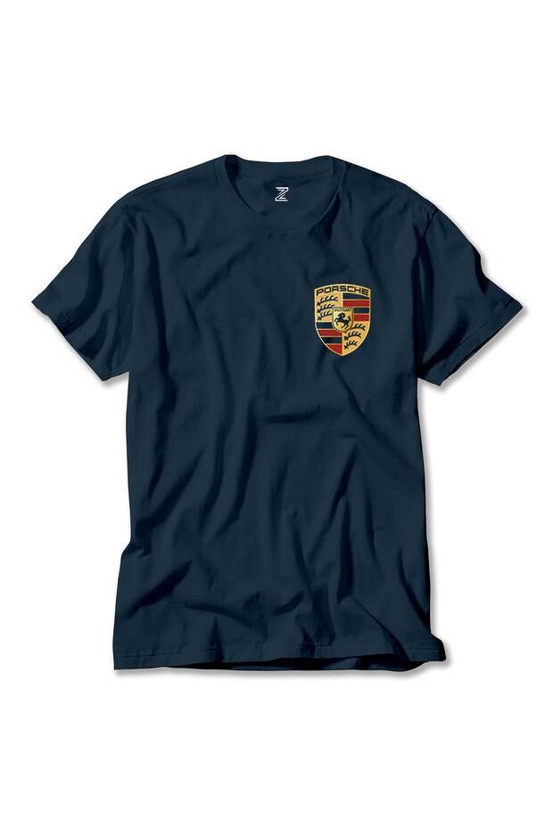 Porsche Logo Navy Blue T-shirt