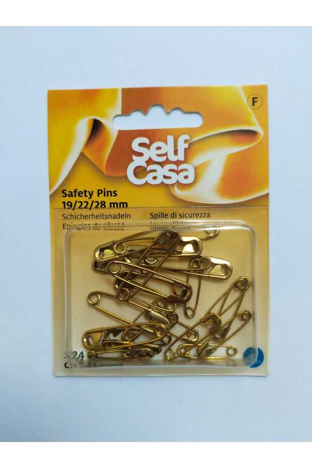 Jaw Needleware No.19–22–28 mm.24 Pieces Gold Color