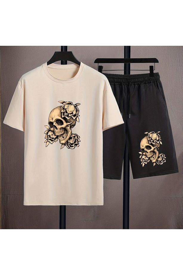 Skull Print, Men's 2li set - 1