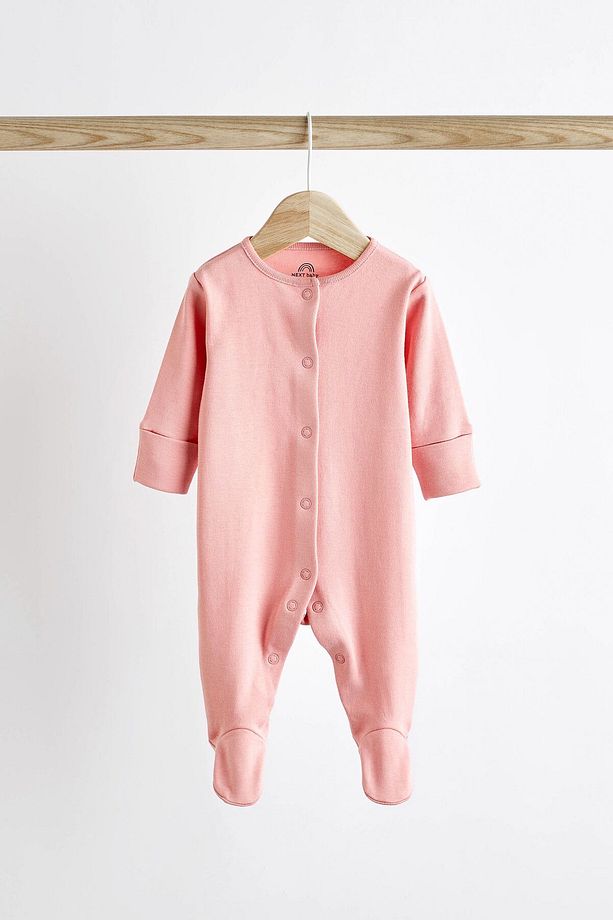 %100 Organik Pamuk  Pembe 3’lü Uyku Tulumu Set ALY01124 - 5
