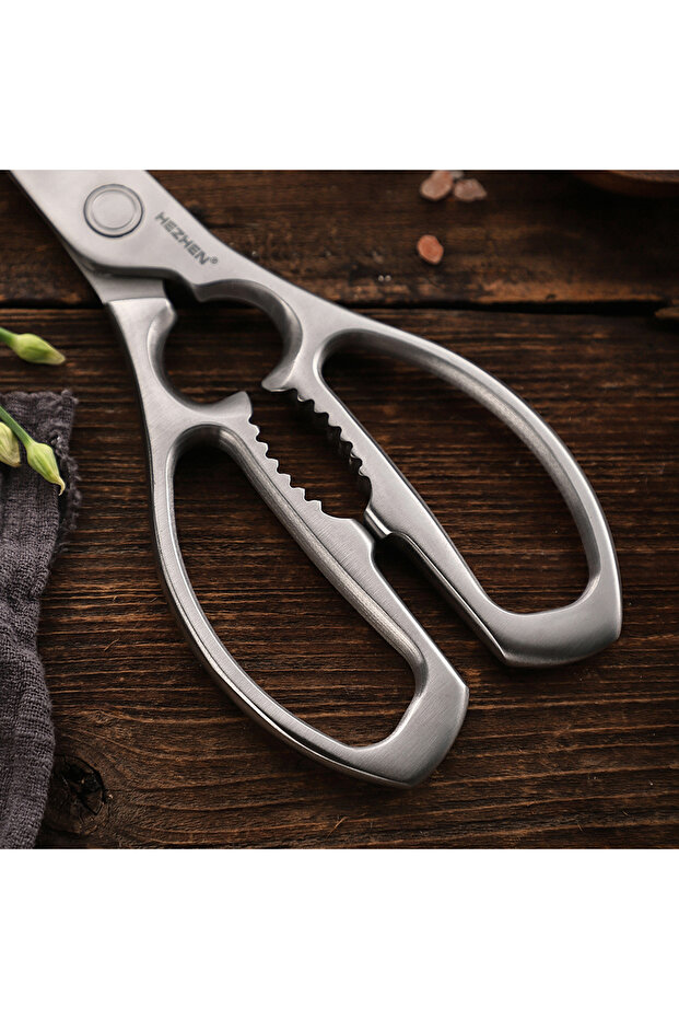Kitchen Scissors Walnut Shears Chicken Bone Scrape Fish Scales Multifunctional kitchen Sci... - 5