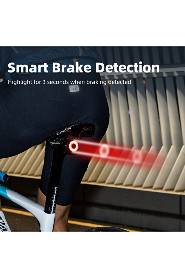 XR Pro Team Sync Tail Light Auto Brake Sensing Bicycle Rear Light LED Rechargeable Waterproo... - 6