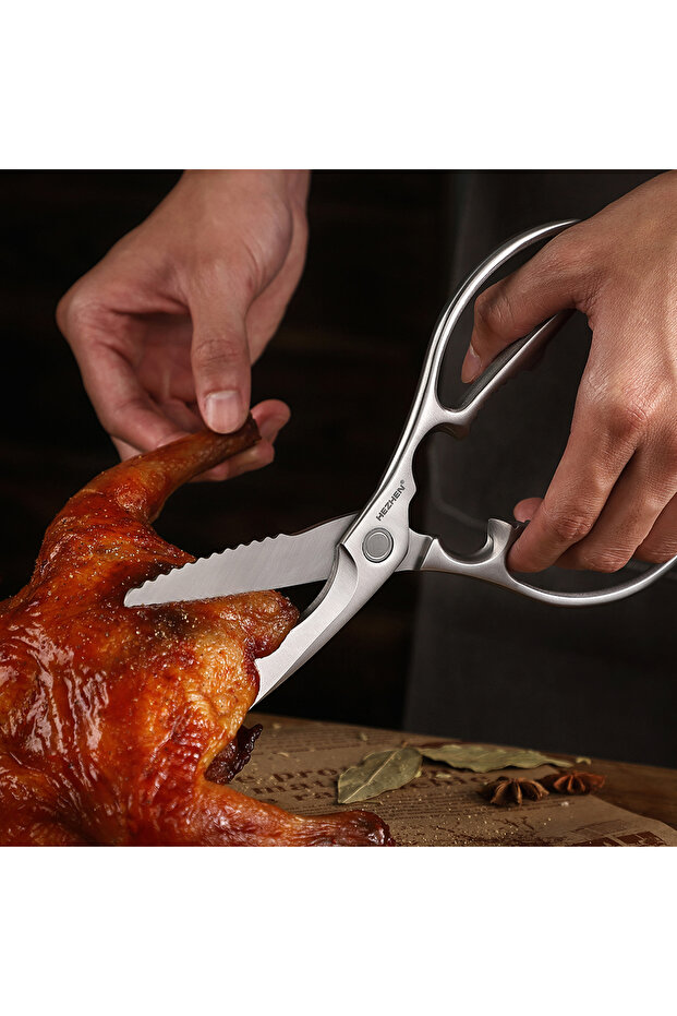 Kitchen Scissors Walnut Shears Chicken Bone Scrape Fish Scales Multifunctional kitchen Sci... - 4