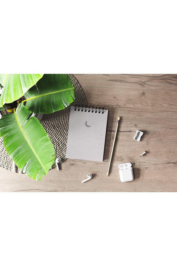 10 x 14 Cm Karton Kapak Spiralli Çizgisiz Defter Notebook 40 Yaprak 80 Sayfa - 2