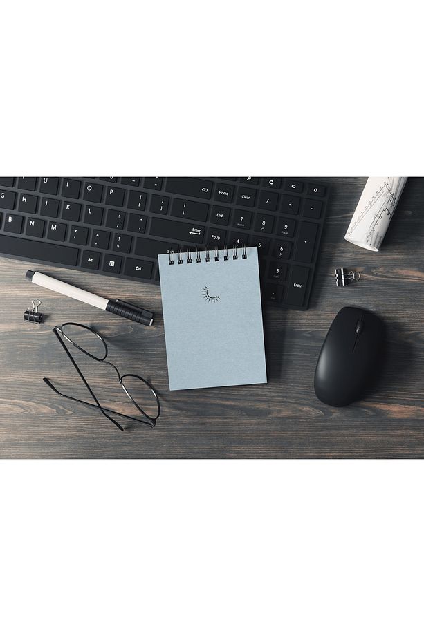 10 x 14 Cm Karton Kapak Spiralli Çizgisiz Defter Notebook 40 Yaprak 80 Sayfa - 3