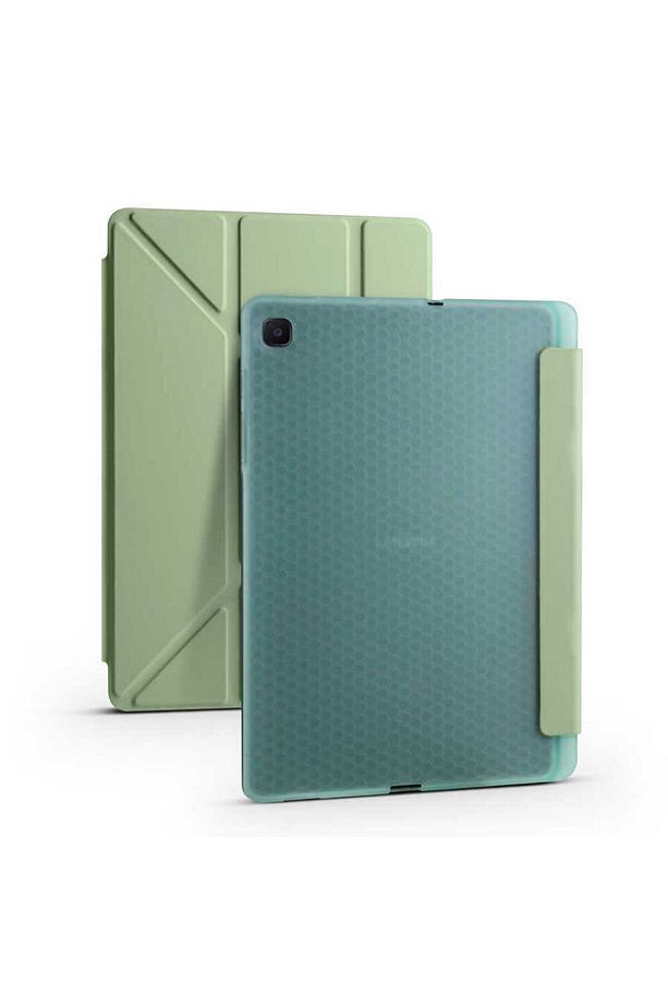 Galaxy Tab S6 Lite (P610) Uyumlu Bluetooth Klavye Mouse Set Standlı Kılıf - 2