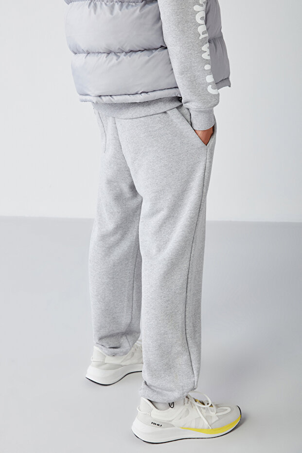 Internal Men's Soft Inner Ribbed Comfortable Elastic Leg Comfort Ribbed Grimelange Sweatpants - 5