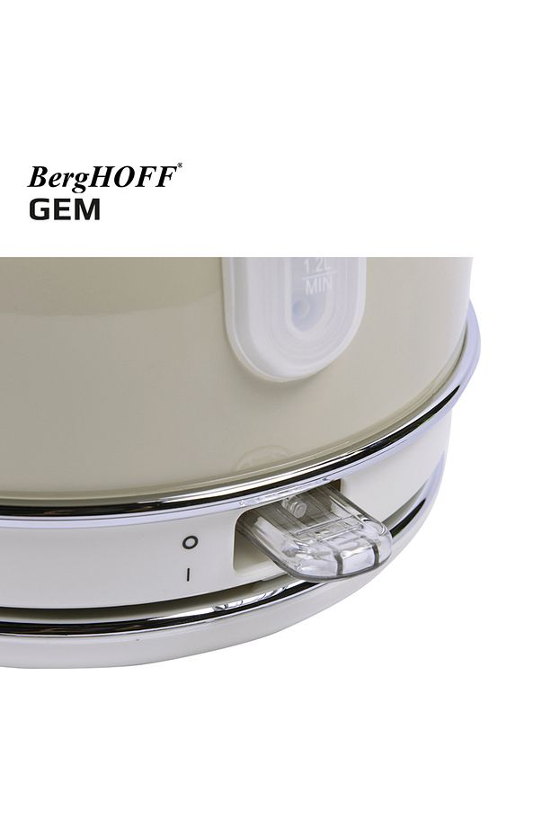 GEM RETRO 15 Bardak Filtre Kahve Makinesi ve RETRO Krem Rengi Yuvarlak Su Isıtıcısı Kettle Seti - 6