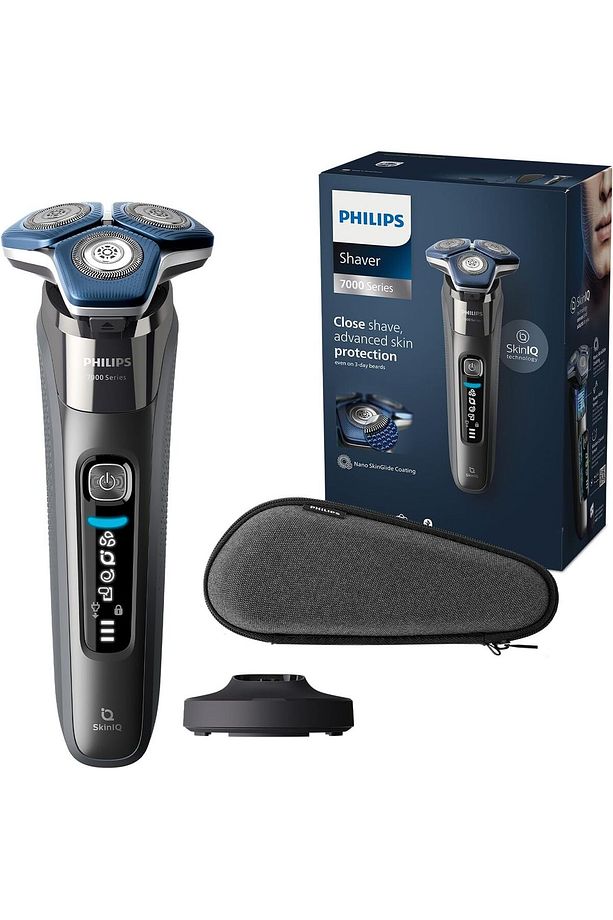 Shaver Series 7000 SkinIQ Teknolojisine Sahip Erkekler için Islak ve Kuru Tıraş makinesi - 1